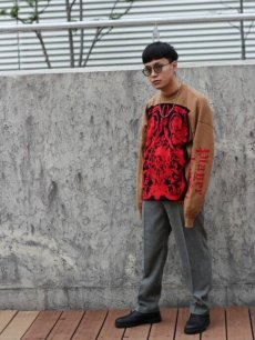 画像8: children of the discordance(チルドレンオブザディスコーダンス) FLAG DOUBLE FACE PO KNIT COTDKN-624 (8)