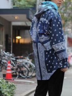 画像16: children of the discordance(チルドレンオブザディスコーダンス) VINTAGE BANDANA PATCHWORK SHIRT COTDSH-112(NVY) (16)