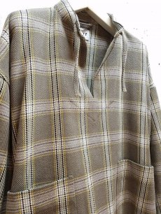 画像2: KIIT(キート) HEAVY FLANNEL PULLOVER BLOUSON KII-Y98-001(KHAKI) (2)