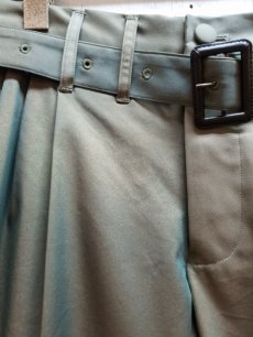 画像3: SUGARHILL(シュガーヒル）CHAMBRAY TRIPLE PLEATED TROUSERS 20SSPT05 (3)