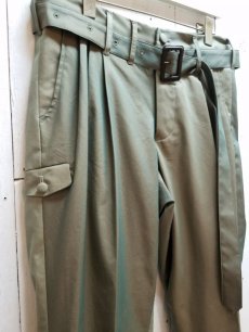 画像2: SUGARHILL(シュガーヒル）CHAMBRAY TRIPLE PLEATED TROUSERS 20SSPT05 (2)