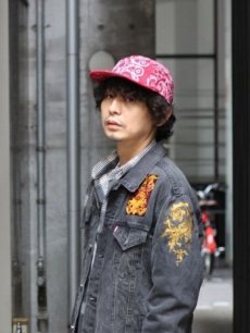 画像5: children of the discordance(チルドレンオブザディスコーダンス) VINTAGE BANDANA PATCH CAP COTDAC-814(RED) (5)