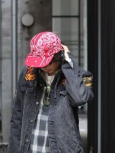 画像6: children of the discordance(チルドレンオブザディスコーダンス) VINTAGE BANDANA PATCH CAP COTDAC-814(RED) (6)