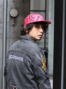 画像4: children of the discordance(チルドレンオブザディスコーダンス) VINTAGE BANDANA PATCH CAP COTDAC-814(RED) (4)