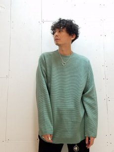 画像4: KIIT(キート) COTTON STRECH WAFFLE PULLOVER KII-T98-008(GRN) (4)