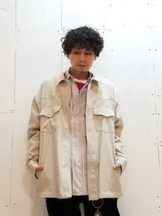 画像6: KIIT(キート) 100/2 BROAD GRADATION STRIPE ZIP UP SHIRT KII-B95-016 (6)