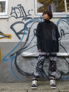 画像12: children of the discordance(チルドレンオブザディスコーダンス) VINTAGE BANDANA PATCH PANTS COTDPT-332(BLK) (12)