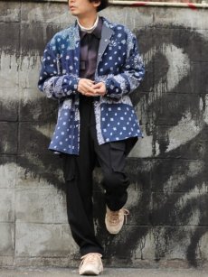 画像14: children of the discordance(チルドレンオブザディスコーダンス) VINTAGE BANDANA PATCHWORK SHIRT COTDSH-112(NVY) (14)