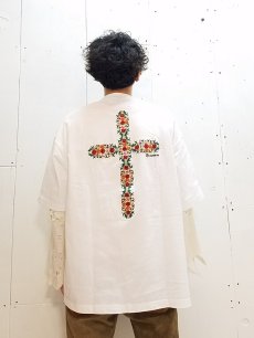 画像6: children of the discordance(チルドレンオブザディスコーダンス) OVERSIZED EMBROIDERY TEE C COTDCS-219C(A) (6)