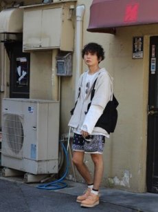 画像7: children of the discordance(チルドレンオブザディスコーダンス) VINTAGE BANDANA PATCH SHORT PANTS COTDPT-328(BLK) (7)