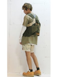 画像8: children of the discordance(チルドレンオブザディスコーダンス) VINTAGE BANDANA PATCH SHORT PANTS COTDPT-328(KHAKI) (8)