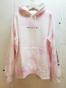 画像1: children of the discordance(チルドレンオブザディスコーダンス) HAND DYEING & LOGO PRINT HOODIE COTDCS-232B(PNK) (1)