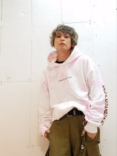 画像3: children of the discordance(チルドレンオブザディスコーダンス) HAND DYEING & LOGO PRINT HOODIE COTDCS-232B(PNK) (3)