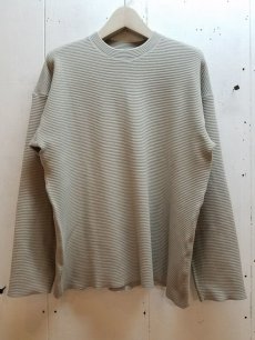 画像1: KIIT(キート) COTTON STRECH WAFFLE PULLOVER KIJ-T99-009 (1)