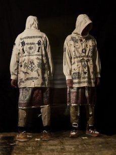 画像13: children of the discordance(チルドレンオブザディスコーダンス) SW HAND GRAFITTI MIL HOODIE COTDJK-454 (13)