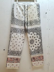 画像1: children of the discordance(チルドレンオブザディスコーダンス) VINTAGE BANDANA PATCH PANTS COTDPT-332(WHT) (1)