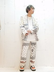 画像6: children of the discordance(チルドレンオブザディスコーダンス) VINTAGE BANDANA PATCH PANTS COTDPT-332(WHT) (6)