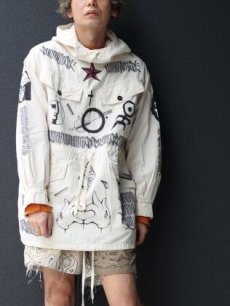 画像9: children of the discordance(チルドレンオブザディスコーダンス) SW HAND GRAFITTI MIL HOODIE COTDJK-454 (9)