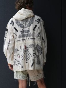 画像10: children of the discordance(チルドレンオブザディスコーダンス) SW HAND GRAFITTI MIL HOODIE COTDJK-454 (10)