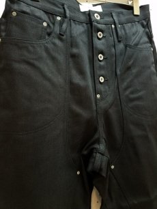 画像2: SUGARHILL(シュガーヒル) BLACK DENIM DOUBLE KNEE DENIMPANTS 20AWPT04 (2)