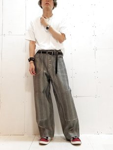 画像4: SUGARHILL(シュガーヒル) HERRINGBONE HICKORY DOUBLE KNEE DENIM 20AWPT03 (4)