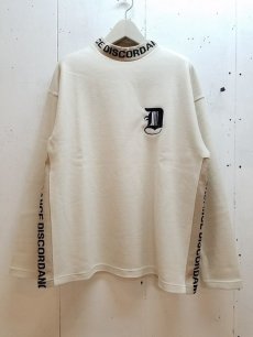 画像1: children of the discordance(チルドレンオブザディスコーダンス) "D"RIB LONG SLEEVE COTDCS-254(WHT) (1)