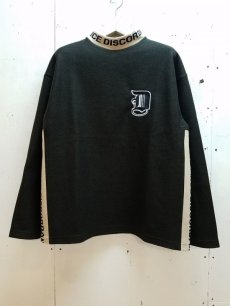 画像1: children of the discordance(チルドレンオブザディスコーダンス) "D"RIB LONG SLEEVE COTDCS-254(BLK) (1)