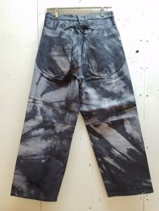 画像4: SUGARHILL(シュガーヒル) SHIBORI-SOME LEATHER DENIM PANTS(B) 20AWLA03 (4)