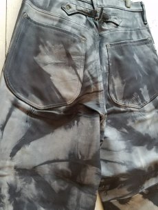 画像5: SUGARHILL(シュガーヒル) SHIBORI-SOME LEATHER DENIM PANTS(B) 20AWLA03 (5)