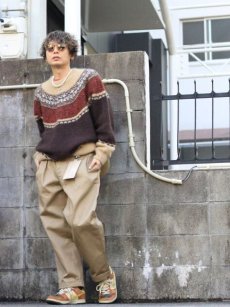 画像9: children of the discordance(チルドレンオブザディスコーダンス) GREETEK INSIDE OUT HAND KNIT PO COTDKN-625 (9)