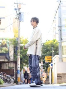 画像16: SUGARHILL(シュガーヒル) SHIBORI-SOME LEATHER DENIM PANTS(B) 20AWLA03 (16)