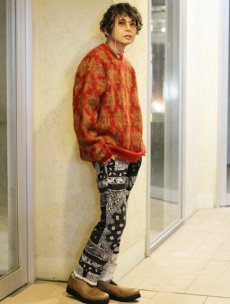 画像7: children of the discordance(チルドレンオブザディスコーダンス) VINTAGE BANDANA PATCH PANTS COTDPT-332(BLK) (7)