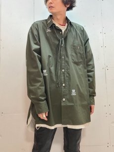 画像4: children of the discordance(チルドレンオブザディスコーダンス) OVERSIZED STAMPED SHIRT COTDSH-128(KHAKI) (4)