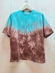 画像1: children of the discordance(チルドレンオブザディスコーダンス) HAND DYEING AND PRINT TEE TYPE B-1 COTDCS-250B-1(BLU) (1)