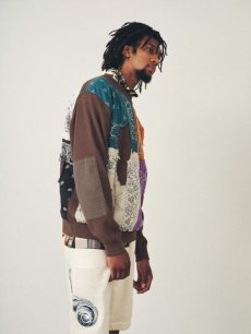 画像7: children of the discordance(チルドレンオブザディスコーダンス) 7G CRUSH BANDANA PATCHWORK KNIT PULLOVER(MIX)COTDKN-631 (7)