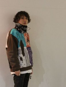 画像6: children of the discordance(チルドレンオブザディスコーダンス) 7G CRUSH BANDANA PATCHWORK KNIT PULLOVER(MIX)COTDKN-631 (6)