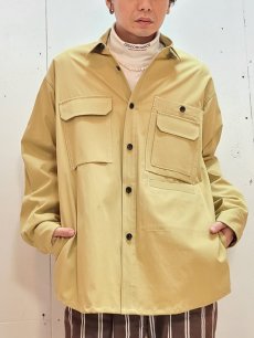 画像4: KIIT(キート) 80/2 HARD TWIST COTTON TWILL MIL SHIRT JKT KIK-B97-001  (4)