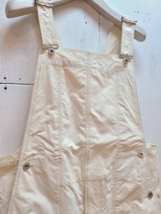 画像2: KIIT(キート)  WASHABLE NYLON CANVAS OVERALLS KIK-P59A-602(WHT) (2)