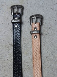 画像2: children of the discordance(チルドレンオブザディスコーダンス) "TUFA" BUCKLE HAND STAMPED BELT COTDAC-822 (2)