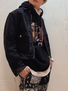 画像4: SUGARHILL(シュガーヒル) ZIP UP DAMAGED JACKET 21SSJK03(BLK) (4)