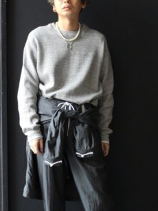 画像5: KIIT(キート) COTTON STRECH WAFFLE CREW NECK PULLOVER KIK-T98-008 (5)