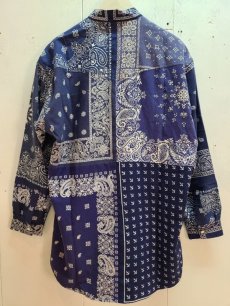 画像4: children of the discordance(チルドレンオブザディスコーダンス)  BANDANA PATCHWORK SHIRT SP COTDSH-112B(NVY) (4)