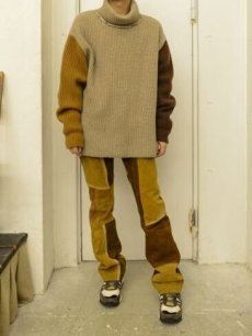 画像5: children of the discordance(チルドレンオブザディスコーダンス) OVERSIZED CHANGEOVER HI-NECK KNIT COTDKN-639(BGE) (5)