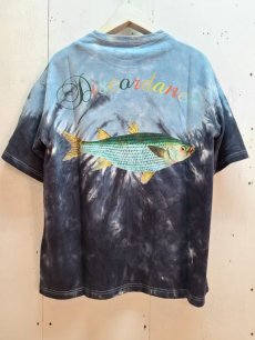 画像1: children of the discordance(チルドレンオブザディスコーダンス) HAND DYEING AND PRINT TEE TYPE C COTDCS-250C(BLU/BLK) (1)