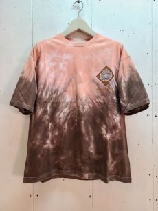 画像2: children of the discordance(チルドレンオブザディスコーダンス) HAND DYEING AND PRINT TEE TYPE C COTDCS-250C(PNK/BRN) (2)