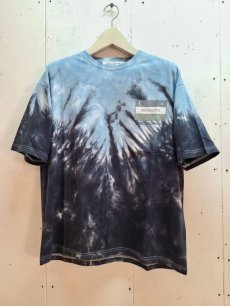 画像2: children of the discordance(チルドレンオブザディスコーダンス) HAND DYEING AND PRINT TEE TYPE C COTDCS-250C(BLU/BLK) (2)