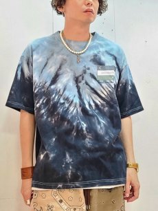 画像4: children of the discordance(チルドレンオブザディスコーダンス) HAND DYEING AND PRINT TEE TYPE C COTDCS-250C(BLU/BLK) (4)