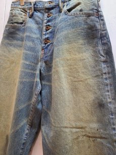 画像2: SUGARHILL(シュガーヒル) OILED FADE DENIM PANTS 21AWPT01   (2)