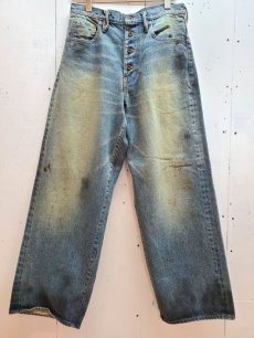 画像1: SUGARHILL(シュガーヒル) OILED FADE DENIM PANTS 21AWPT01   (1)