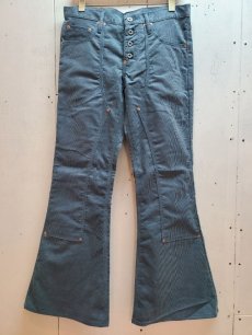 画像1: SUGARHILL(シュガーヒル)CORDUROY BELL BOTTOM DENIM PANTS 21AWPT07(BLU) (1)